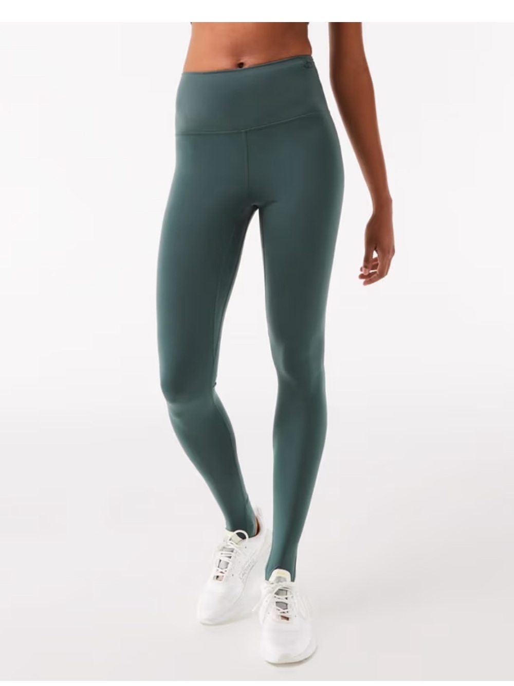 Women's Lacoste Collapsible Stirrup Leggings in Green